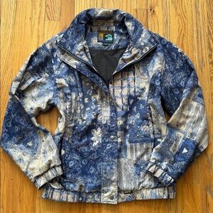 Vintage Forrester’s Blue & Cream Bomber Jacket